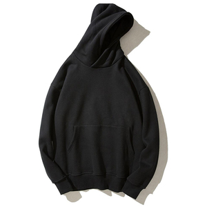 High Quality 100% Cotton Custom Logo French Terry <strong>Plain</strong> Pullover Bulk Blank Heavyweight Thick Oversized Unisex <strong>Men's</strong> <strong>Hoodies</strong> - Product Image 3