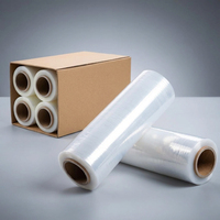 Film étirable industriel souple résistant à l'humidité, largeur 50 cm, haute résistance à la traction, pour l'emballage et l'expédition des palettes