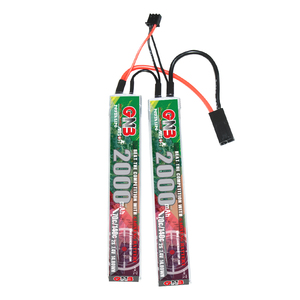 Gnb gaoneng 2000mAh 2S 7.4V 140C 70C RC LiPo แบตเตอรี่ airsoft MINI Tamiya เชื่อมต่อ - Product Image 1