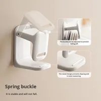 LANZYLO ODM Support mural réglable en plastique ABS sans perçage pour rangement de lavabo et de baignoire