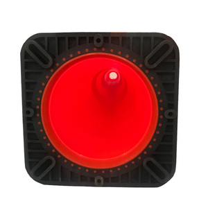 Cônes de signalisation de sécurité en PVC de 36 pouces avec col réfléchissant pour la circulation routière, le stationnement et l'entraînement au trafic - Product Image 4