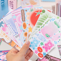 20 autocollants par paquet, série Soft Shimmer, notes autocollantes rétro inspirées du style DIY pour la décoration et les collages de journalisation