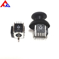 Module de joystick de simulation 3D avec bornes à broches PC, réglage supérieur, base en plastique noir et métal, résistance 5K 10K 20K