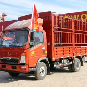 6t 10t 12t HOWO Hàng rào xe tải chở hàng giá thấp hơn 116hp/140hp/160hp động cơ diesel