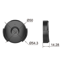 Qidots Serrure intelligente de tiroir d'empreintes digitales F188 Alimentation de banque d'alimentation télécommandée détachable pour armoire en verre