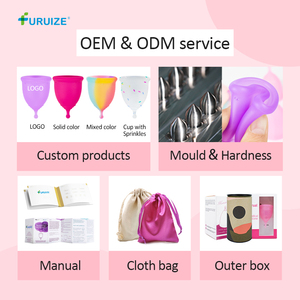 Furuize Coupes Menstruelles Écologiques 100% Silicone de Qualité Médicale Stérilisateurs de Coupes Menstruelles Coupes Menstruelles Réutilisables - Product Image 5