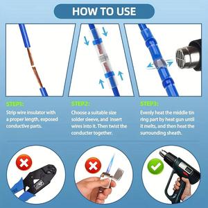 Conectores de cable de sellado de soldadura de 920 Uds.-conectores de cable termorretráctiles histriónicamente-Conectores a tope termorretráctiles para marinos, estéreo - Product Image 4