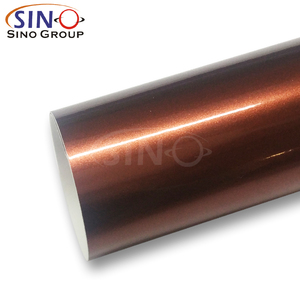Super brillant couleur bonbon <span class=keywords><strong>Logo</strong></span> rouge voiture Wrap autocollant Air bulle gratuit impression numérique vinyle autocollants - Product Image 4