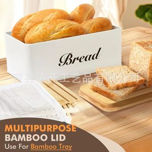 Bamboo <b>Bread</b> Slicer Wooden Toast Cutter Storage Tray Multifunction Kitchen Tool For <b>Bread</b> Lovers - Product Image 5