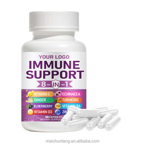 유기농 순수 천연 허브 건강 보조 식품 비타민 C 8 1 블랙 엘더베리 추출물 캡슐 엘더베리 캡슐 - Product Image 1