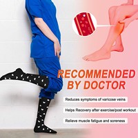 4 paires de chaussettes de compression en tricot pour femmes, soutien de la circulation pour infirmières, course à pied, athlétisme, voyage, ODM