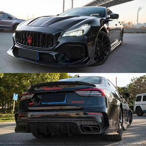 龙德新款玛莎拉蒂Quattroporte升级Topcar宽风格前保险杠挡泥板侧裙碳纤维车身套件 - Product Image 4
