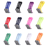 Chaussettes de football antidérapantes pour jeunes, hautes jusqu'au genou, de haute qualité, professionnelles, personnalisées pour les équipes athlétiques