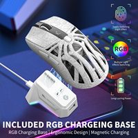 M8 Mouse Gaming Nirkabel Mini Ringan Tri-mode 12000 DPI Isi Ulang RGB Ergonomis USB