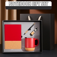 Set de Cuadernos Minimalistas Chinos Modernos, Diario Vintage con Reverso de Corcho y Personalización de Logotipo para Recuerdos Empresariales
