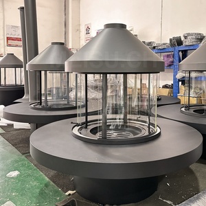 MEISU.CH Poêle à bois autoportant personnalisable, Ornement décoratif d'intérieur, Cheminée murale suspendue <span class=keywords><strong>au</strong></span> <span class=keywords><strong>gaz</strong></span> - Product Image 5