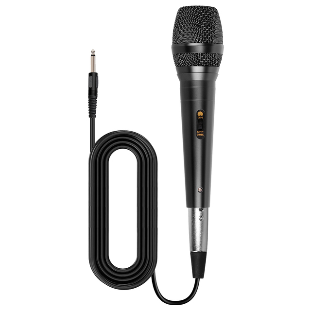 Portable C1 Dynamic Karaoke Microphone Cardioid Integrated Audio System Noise Cancelling XLR Wired Mic for Church Stage Low