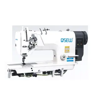QS-8875D de accionamiento directo de alta velocidad, doble aguja, punto de cruz, gancho grande, máquina de coser industrial