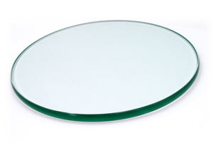 Mesa de centro de vidrio transparente con borde biselado redondo transparente templado THK de 8mm para la sala de estar - Product Image 2