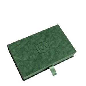 Caja de Invitación de Terciopelo Verde Ecológica Personalizada BBL, Forro Floral, Impresión UV, Cubierta con Monograma de Lujo, Tarjeta RSVP para Suite de Boda - Product Image 5