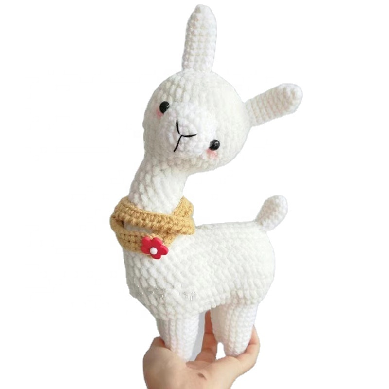 Wholesale Handmade Cute Lama Elk Crocheted