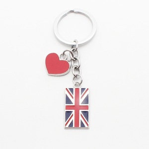 Portachiavi Smaltato con Bandiera Union Jack Americana, Souvenir Patriottico <span class=keywords><strong>per</strong></span> Chiavi <span class=keywords><strong>Auto</strong></span>, Zaini, Borse e Feste - Product Image 1