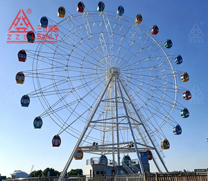 Grande Roue Électrique Géante pour Parc d'Attractions Extérieur en Chine, Équipement de Fête Foraine Attrayant, Construction en Acier Métallique Certifiée CE - Product Image 1