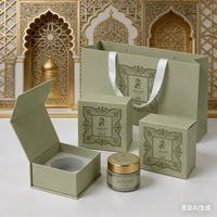 Boîte d'emballage cadeau de Noël recyclable faite à la main, boîte d'emballage de luxe magnétique pour bougies et diffuseurs avec insert