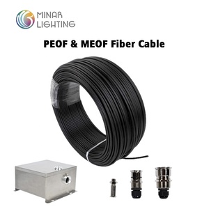 4 piezas de hebras de <span class=keywords><strong>fibra</strong></span> de 0,75mm <span class=keywords><strong>dentro</strong></span> de la cubierta de PVC negro <span class=keywords><strong>Cable</strong></span> de luz de <span class=keywords><strong>fibra</strong></span> óptica brillante de extremo múltiple - Product Image 5