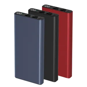 Qualcomm 3.0 Powerbank 10000mah Dual Usb טעינה מהירה מעטפת אישית לוגו פ"ד מקרה מותאם אישית עבור מתכת כוח בנקים בנק