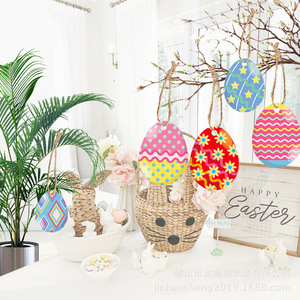 <b>Easter</b> <b>Ornaments</b> Egg Design Paper Decorations For Indoor Party Venue Setup Reusable - Product Image 2