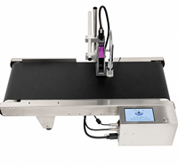 Máquina Codificadora de Inyección de Tinta Industrial con Cinta Transportadora para Impresión de Empaques de Alimentos, Bebidas, Electrónicos y Cosméticos