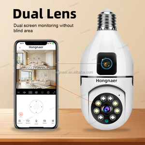 Hongnaer Indoor Wireless E27 Bulb Surveil Security PTZ <strong>Camera</strong> Towell 8MP 4K Dual Lens Smart WiFi 360 Degree CCTV Bulb <strong>Camera</strong> - Product Image 2