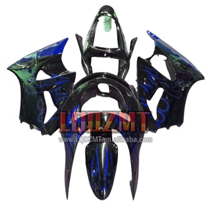 Carrosserie Pour <span class=keywords><strong>KAWASAKI</strong></span> <span class=keywords><strong>NINJA</strong></span> ZX 6R 636 6 R 600CC <span class=keywords><strong>600</strong></span> CC <span class=keywords><strong>ZX6R</strong></span> 98 99 36LQ.101 Flammes Bleues ZX-6R ZX636 ZX600 ZX-636 1998 <span class=keywords><strong>1999</strong></span> Carénages - Product Image 1