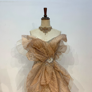 Robe <span class=keywords><strong>de</strong></span> soirée à paillettes <span class=keywords><strong>de</strong></span> luxe couleur or dubaï femmes longues robes <span class=keywords><strong>de</strong></span> soirée sirène Costume <span class=keywords><strong>de</strong></span> scène Lsmz06 - Product Image 3