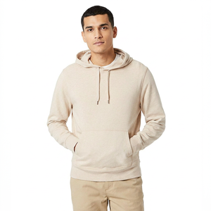 Men's Winter Pullover <b>Hoodie</b>-Solid Color Customizable Size & Printing Fleece Fabric Quick Dry & Breathable - Product Image 1