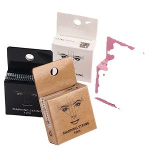 Hilo Pre-Entintado para Mapeo de Cejas, Hilo Blanco con Regla para Uso Profesional de Artistas de Microblading y PMU, Suministros para Estudio de PMU - Product Image 1