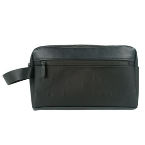 Pochette à cosmétiques imperméable en toile noire de haute qualité pour hommes, trousse de toilette en cuir de voyage, trousse de toilette Dopp pour hommes, vente en gros - Product Image 6