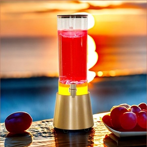 Dispensador de Cerveza de Barril de Grado Comercial de 3L con Enfriamiento por Hielo, 1 Grifo y Torre de Cerveza con Luz LED - Product Image 3