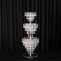 Support à gâteau en forme de feuille d'érable en cristal, décoration de table de dessert de mariage, plateau de présentation décoratif pour gâteaux, fournitures pour banquets et événements