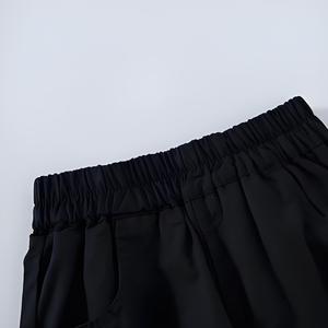 Vente en gros Pantalon <span class=keywords><strong>cargo</strong></span> <span class=keywords><strong>noir</strong></span> solide doux respirant 100% polyester pour enfants et garçons pour l'automne - Product Image 4