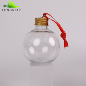 Longstar Wholesale 50oz-500oz 8cm Jarre <span class=keywords><strong>à</strong></span> liqueur transparente <span class=keywords><strong>en</strong></span> <span class=keywords><strong>plastique</strong></span> PET remplie <span class=keywords><strong>de</strong></span> <span class=keywords><strong>boule</strong></span> transparente pour décorations <span class=keywords><strong>de</strong></span> Noël - Product Image 4