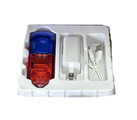 Lámpara de hombro multifunción LED de patrulla de seguridad en servicio, luz de Flash estroboscópica roja y azul para advertencia de tráfico
