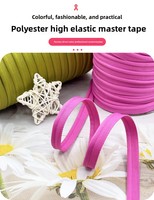 Bande élastique double pliée de 1 cm de large, cordon solide de 3 mm pour textiles de maison, bordure d'oreiller, garnitures de rideaux et de canapés, vêtements, 100 yards/rouleau