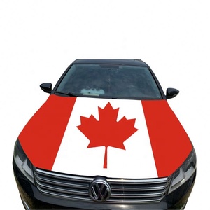 Vente directe d'usine vente chaude pas cher tissu Polyester Logo personnalisé tous les pays moteur tableau de bord voiture capot couverture drapeau - Product Image 1