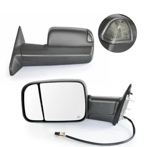 O sinal ambarino ou do fumo escolhe acessórios aquecidos poder do espelho retrovisor do carro do reboque espelhos para Dodge Ram