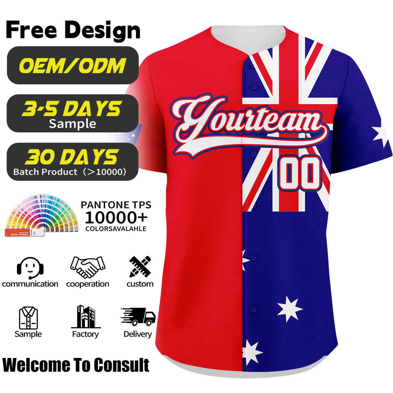 #5 - ออสเตรเลีย - แดงและน้ำเงิน