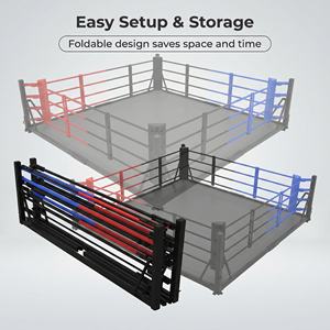 <span class=keywords><strong>Mini</strong></span> logo personnalisé 4*4m ring de boxe pliable au sol entraînement de gymnastique professionnel et utilisation de compétition pour la boxe MMA Muay Thai - Product Image 2