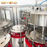 Machine de remplissage automatique 3-en-1 pour boissons gazeuses (CSD) et eau pétillante, usine d'embouteillage en acier inoxydable SUS304 avec contrôle PLC