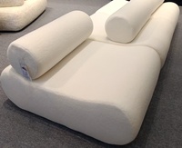 Canapé modulable une place au design moderne et créatif, dossier amovible en tissu éponge, idéal pour la maison, le salon, l'hôtel, la villa